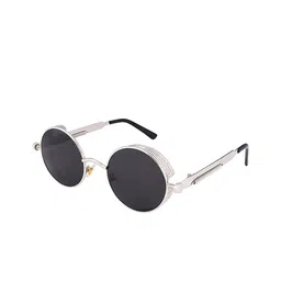 RICH CLUB Unisex Round Sunglasses with UV Protected Lens-40