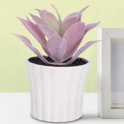 Ekhasa Lavender 1 Pieces Artificial Flower With Pot-4