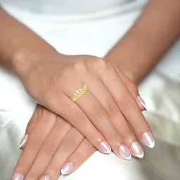 BHIMA 22K BIS Hallmark 916 Purity Yellow Gold Tiara Ring-picture-35