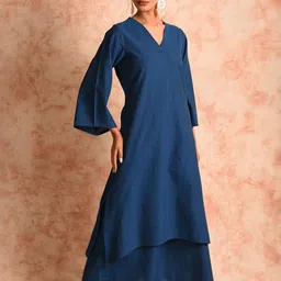 JHALAKK BY LAALZARI Women Blue Kurtas-image-40