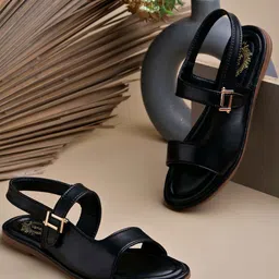 Stylestry Girls T-Strap Flats with Buckles-image-78