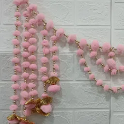 Nutts Pink Pompom Bandhanwar Festive Decor-image-36