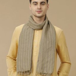 Linen Club Unisex Striped Stole-44