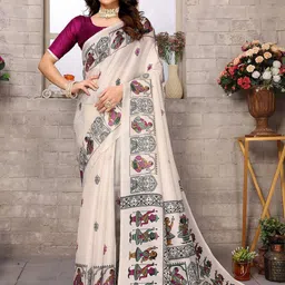 KALINI Ethnic Motifs Printed Saree-picture-3