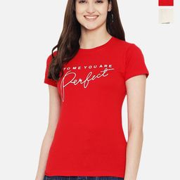 Dreambe Women Typography Printed T-shirt-picture-7