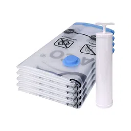 GADDA CO Transparent & Blue 4 Pieces Reusable Core Organisers-picture-0