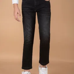 Crimsoune Club Boys Slim Fit Heavy Fade Stretchable Jeans-picture-19