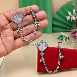 PREYANS Women Oxidised Ear Cuff Earrings-image-84
