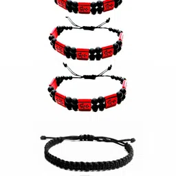 Dynamic Retail Global Women Set of 4 Beaded Wraparound Bracelets-image-62