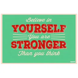Inephos Green & Red Quote Printed Wall Poster-image-52