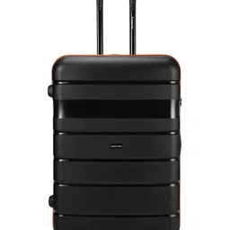 Nasher Unisex Miles Jupiter Hard Sided Polypropylene Cabin Black Trolley Bag-31