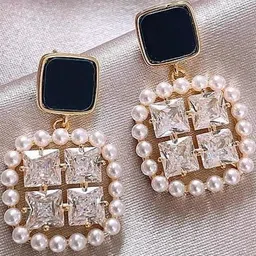Anouk Geometric Drop Earrings-54