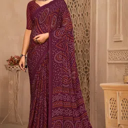 Reboot Fashions Bandhani Pure Chiffon Bandhani Saree-picture-51