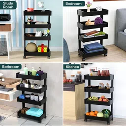 RUBOXA Black Set of 1 Regular Drawer Organiser Organisers image 3