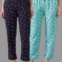 Women Pack Of 2 Relaxed-Fit Casual Wear Lounge Pants/Pyjama-image-81