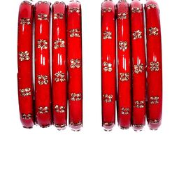 trylo fashion Set Of 4 Stone-Studded Bangles-image-76