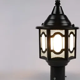 KINIS 2-Pcs Black Modern Shape Gate & Garden Light Outdoor Lamp-image-46