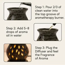 Pookiemoon Lamp Diffuser with Jasmine and Rose 10ml Of Aroma Oils image 5