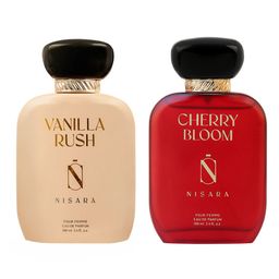 NISARA Set of 2 Women Vanilla Rush & Cherry Bloom Eau De Parfum - 100 ml Each-16