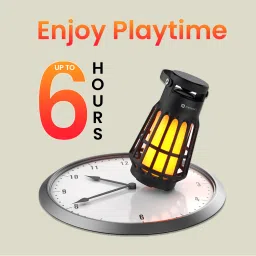 Black Portronics Dash 6 15-watt wireless bluetooth speaker with Led light image 2
