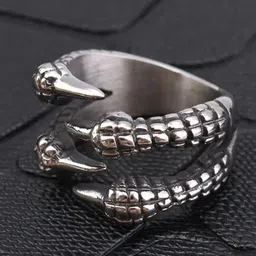 Zoey Set Of 2 Silver-Plated Intricate Textured Adjustable Finger Rings-20