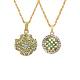 missmister Gold plated SET of 2 Parrot Green and White Fashion chain pendant-picture-10
