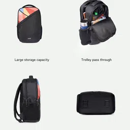 ZOUK Men Geometric Taaran Up to 16 inch Backpack image 4
