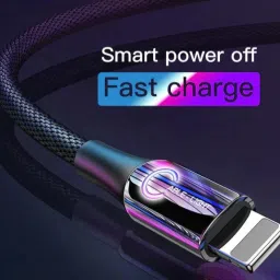 CLAT USB Type C Cable 3 A 1.1 m with Intelligent Power Off Led Light and Quick Charging Indicator image 2