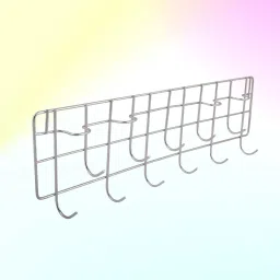 Utensil Kitchen Rack Multipurpose Wall Mounted Hook Rail / Ladle Stand / Cup Holder / Utensils Holder Steel-image-38