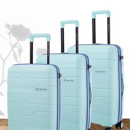 Nasher Miles Set Of 3 Textured Cannes Hard-Sided Trolley Suitcase-picture-18