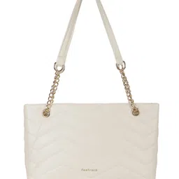 Fastrack Textured PU Structured Shoulder Bag with Quilted image 1