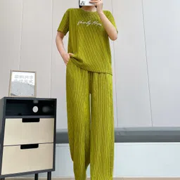 Lugo Striped Printed Top And Palazzo-image-9