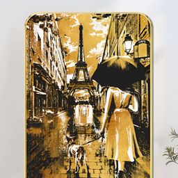 Livin'luxe Brown & White Paris Street Printed Wall Art-picture-21