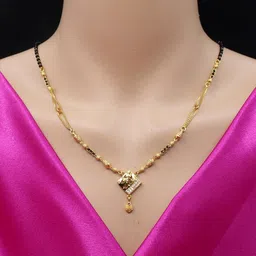 SONI JEWELLERY Gold-Plated Brass Mangalsutra-picture-20