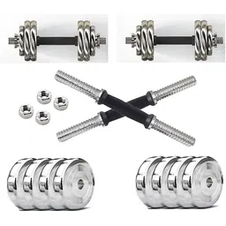 HackerX 4-Pcs Steel Adjustable Dumbbell Set - 2 kg Each image 1