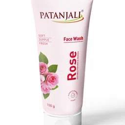 Patanjali Rose Face Wash with Aloevera & Neem - 100 g-0