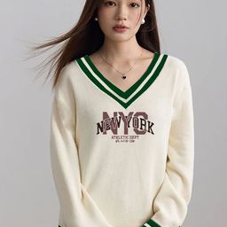 Genzy Women Typography Printed V-Neck T-shirt-image-52