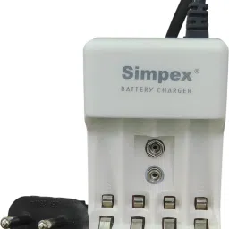 Simpex 666 Universal Battery Charger for AA/AAA/9V Ni-MH & Ni-CD Rechargeable Batteries Camera Battery Charger-image-45