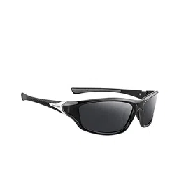 Dervin Unisex Rectangle Sunglasses with Polarised and UV Protected Lens-2