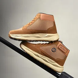 Mast & Harbour Men Colourblocked High-Top Sneakers-picture-35