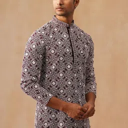 Jompers Embroidered Chikankari Kurta With Pyjamas-image-48