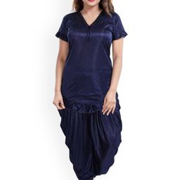 UWNAQA Satin Dhoti Night suit-image-84