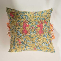 FREEDOM TREE Yellow & Pink Abstract Square Cushion Covers-21