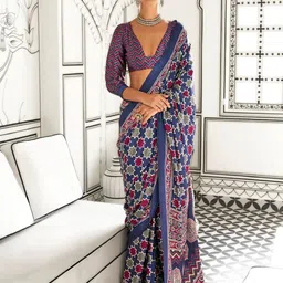ODETTE Satin Saree-image-53