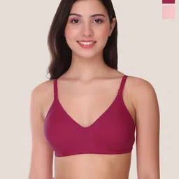 POOJA RAGENEE Pack Of 2 Full Coverage Non Padded Underwired Everyday Bra-picture-49