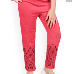 BAESD Girls Pack Of 2 Printed Cotton Lounge Pants-picture-2