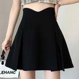 StyleCast A-Line High Rise Mini Skirt-image-94