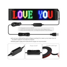 5V Flexible Led Matrix Panel 14.6*3.6cm 1024 LED Flexible Scrolling Matrix Panel LED Car Sign App Control Addressable Screen for Christmas Decoration 14.6*3.6cm 5V - RS55285V Flexible Led Matrix Panel 14.6*3.6cm 1024 LED Flexible Scrolling Matrix Panel LED Car Sign App Control Addressable Screen for Christmas Decoration 14.6*3.6cm 5V - RS5528 image 3