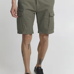 Mast & Harbour Men Regular Fit Mid-Rise Cargos Shorts-image-52