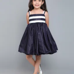 Pink Chick Colourblocked Fit & Flare Dress-image-92